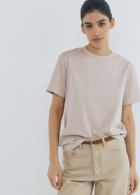 Базовая футболка, Бежевый