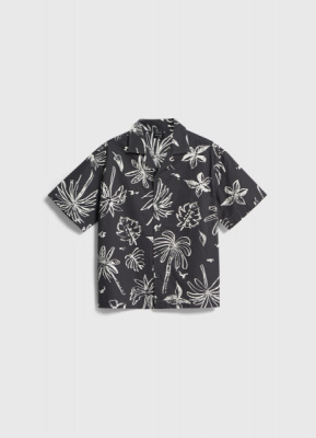 Рубашка с принтом для мальчиков, Серый