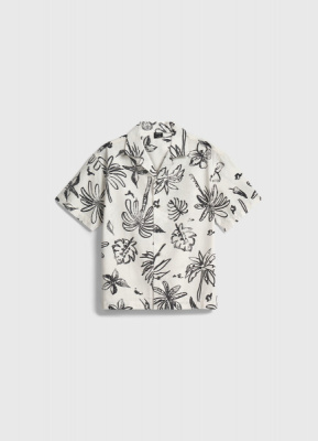 Рубашка с принтом для мальчиков, Бежевый