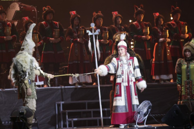 Музыкально-театрализованное представление «Так звучит Якутия» показали на культурном форуме / Алексей Рудых   