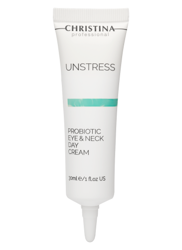Unstress Probiotic Eye & Neck Day Cream - Дневной крем с пробиотическим действием для кожи вокруг глаз и шеи, 30 мл