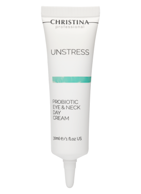 Unstress Probiotic Eye & Neck Day Cream - Дневной крем с пробиотическим действием для кожи вокруг глаз и шеи, 30 мл