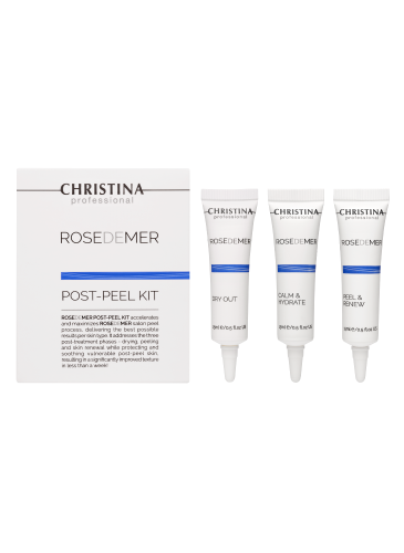 Rose de Mer Post-Peel kit - Набор для постпилингового ухода (3 препарата)