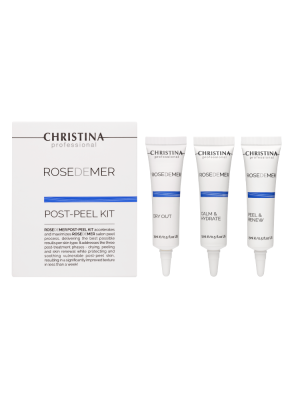 Rose de Mer Post-Peel kit - Набор для постпилингового ухода (3 препарата)