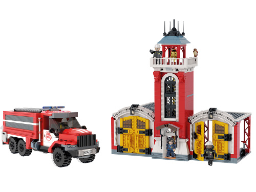 Бриксити AB-1317 Конструктор Пожарная часть с каланчой Огневая стража