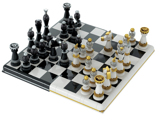 Сказки AB-1220 Конструктор Шахматы и шашки 2в1