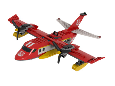 Бриксити AB-1314 Конструктор Пожарный самолет Грозовой шквал