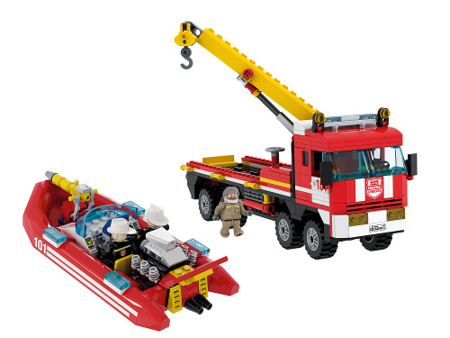 Бриксити AB-1315 Конструктор Пожарный грузовик и лодка: Отряд Факел