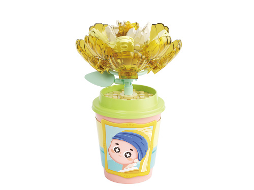 DK021-9 Конструктор Арт-стакан: Пион