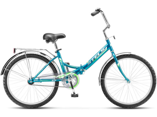Складной велосипед Stels Pilot 710 C 24 Z010, год 2026, цвет Синий-Зеленый, ростовка 14