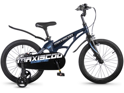 Детский велосипед Maxiscoo Cosmic Стандарт 18, год 2026, цвет Синий