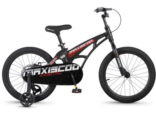 Детский велосипед Maxiscoo Cosmic Базовый 18, год 2026, цвет Черный
