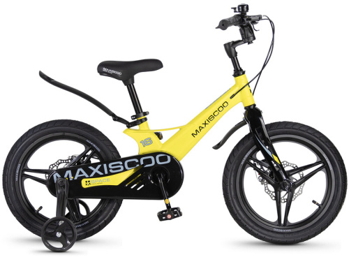 Детский велосипед Maxiscoo Space Deluxe 16, год 2026, цвет Желтый