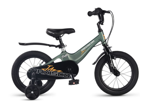 Детский велосипед Maxiscoo Jazz Стандарт Плюс 14, год 2026, цвет Зеленый