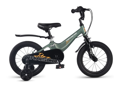 Детский велосипед Maxiscoo Jazz Стандарт Плюс 14, год 2026, цвет Зеленый