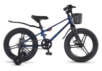 Детский велосипед Maxiscoo Shark Pro 18, год 2026, цвет Синий