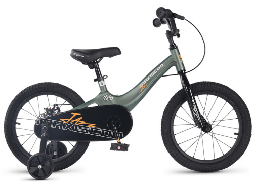 Детский велосипед Maxiscoo Jazz Базовый Плюс 16, год 2026, цвет Зеленый