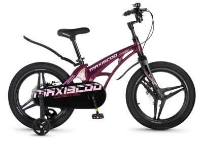Детский велосипед Maxiscoo Cosmic Deluxe 18, год 2026, цвет Розовый