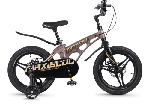 Детский велосипед Maxiscoo Cosmic Deluxe 16, год 2026, цвет Коричневый