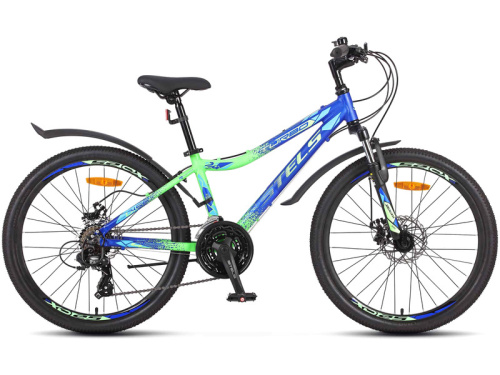 Подростковый велосипед Stels Turbo 450 MD 24, год 2025, цвет Синий-Зеленый, ростовка 13