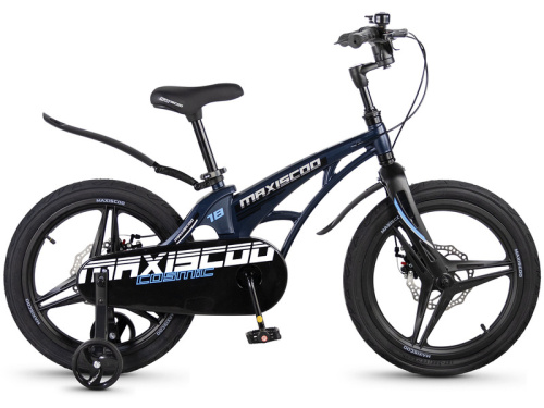 Детский велосипед Maxiscoo Cosmic Deluxe 18, год 2026, цвет Синий
