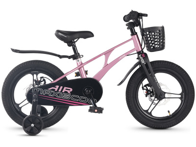Детский велосипед Maxiscoo Air Pro 16, год 2026, цвет Розовый
