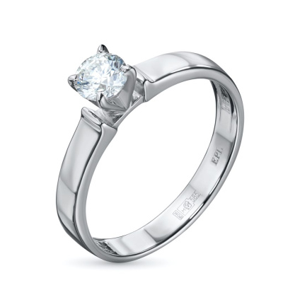 Кольцо из белого золота с бриллиантом э4701кц10210203