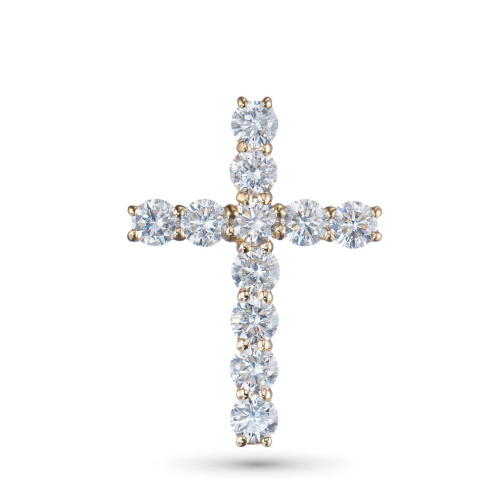 Подвеска из желтого золота с бриллиантами э0301пд05153300