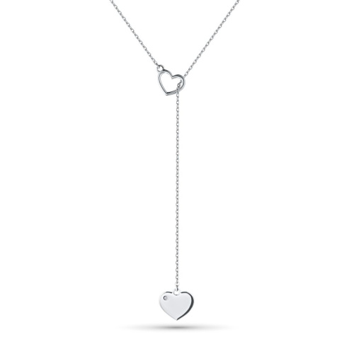 Колье из белого золота с бриллиантом э4701кл03210508