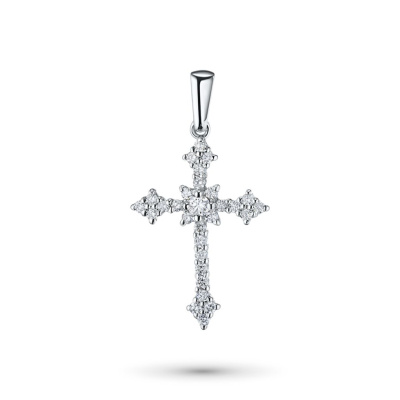 Подвеска из белого золота с бриллиантами э4701пд12171500