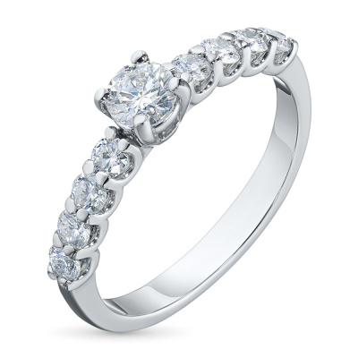 Кольцо из белого золота с бриллиантами э4701кц05166500