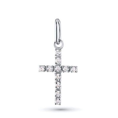 Подвеска из белого золота с бриллиантами э4701пд02180100