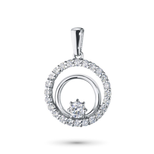 Подвеска из белого золота с бриллиантами э4701пд10110900