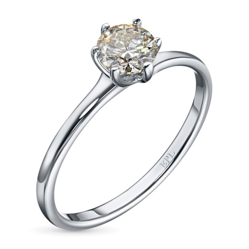 Кольцо из белого золота с бриллиантом э4701кц07200219