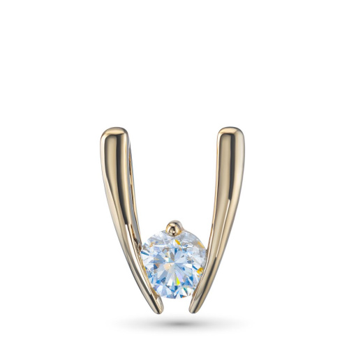 Подвеска из желтого золота с бриллиантом э0301пд01149600