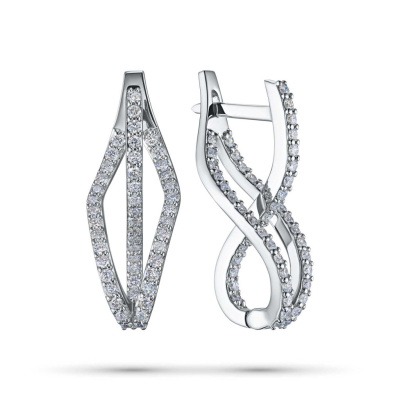 Серьги из белого золота э4712сг10200659