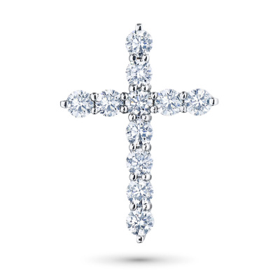 Подвеска из белого золота с бриллиантами э4701пд07180600