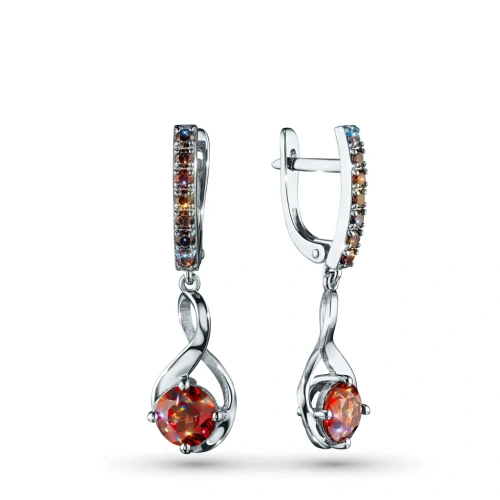 Серьги из серебра с гранатами э0606сг01260372