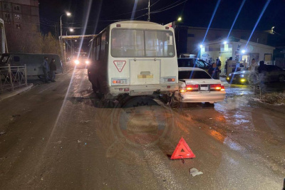 В Якутске произошло тройное ДТП с участием автобуса / ЯСИА Якутск Якутск Республика Саха (Якутия)
