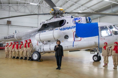 В Якутии вертолету присвоили имя матери-героини Февронии Малгиной / ЯСИА   Республика Саха (Якутия)