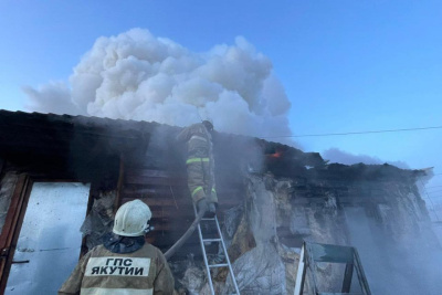 В Таттинском районе при пожаре в частном магазине погиб мужчина / ЯСИА   