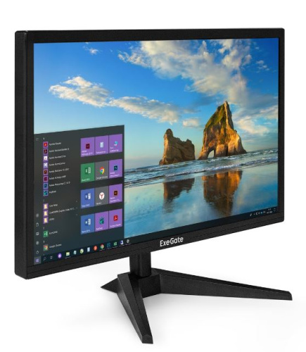 Монитор 21,5" Exegate EB2200A EX297376RUS 1920x1080 LED, 16:9, VA, 200cd, 3000:1, 10M:1, 5ms, 170/160, D-Sub, HDMI, 75Hz, tilt, VESA 75x75, black
