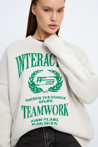 Вязаный джемпер с принтом из коллаборации с maneke