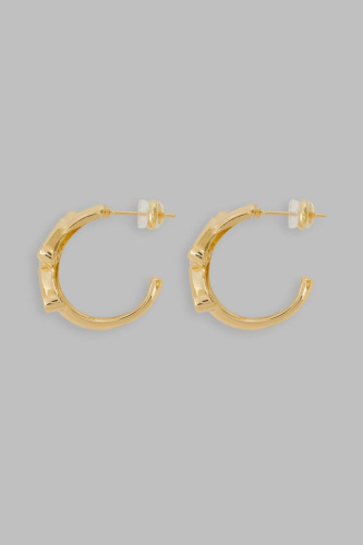 Фигурные серьги-полукольца