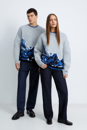 Вязаный джемпер с принтом из коллаборации с maneke