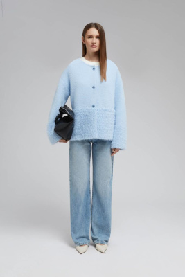 Кардиган прямого кроя