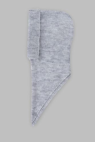 Вязаный капор с добавлением шерсти