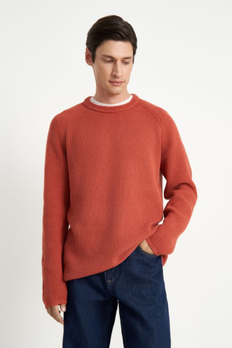 Джемпер с рукавом реглан и округлой горловиной