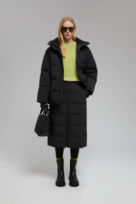 Утепленная юбка на молнии прямого силуэта