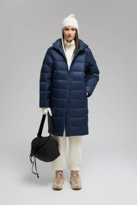 Пуховое пальто со съемным капюшоном